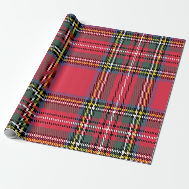 Papel de envolvimiento rojo clásico (Desenrollado)