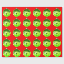 Papel de envolvimiento rojo de la ornamentación ve