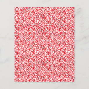 Papel de envolvimiento rojo y naranja con una mayo