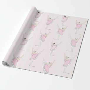 Papel de envolvimiento rosa Ballerina rosa
