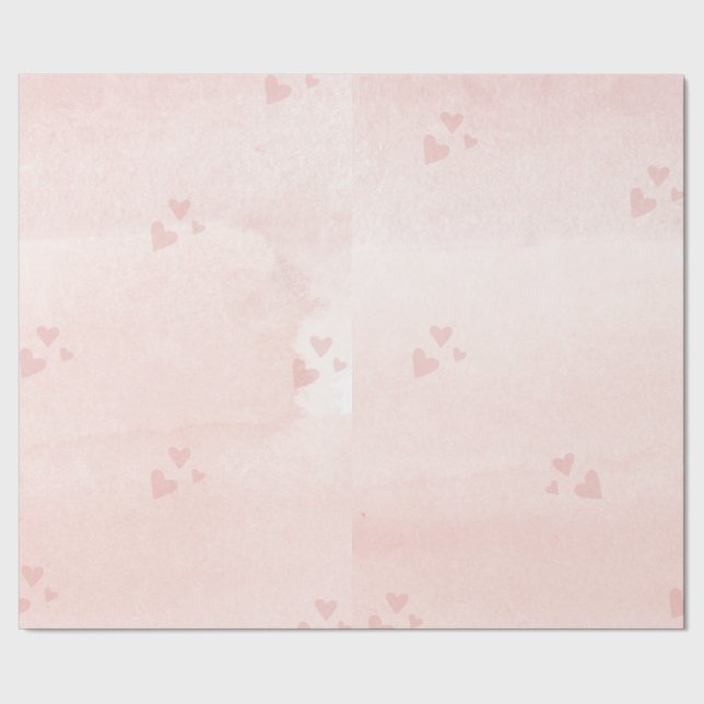 Papel de envolvimiento rosa pastoral suave (Costura)