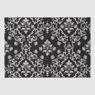 Papel de envolvimiento rosa y negro vintage