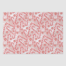 Papel de envolvimiento rosado Candy Cane