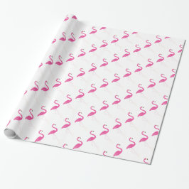 Papel de envolvimiento rosado Fiesta Flamingo
