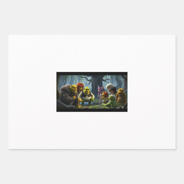 Papel de envolvimiento Shrek 5 Gift - Gracioso : P (Anverso)
