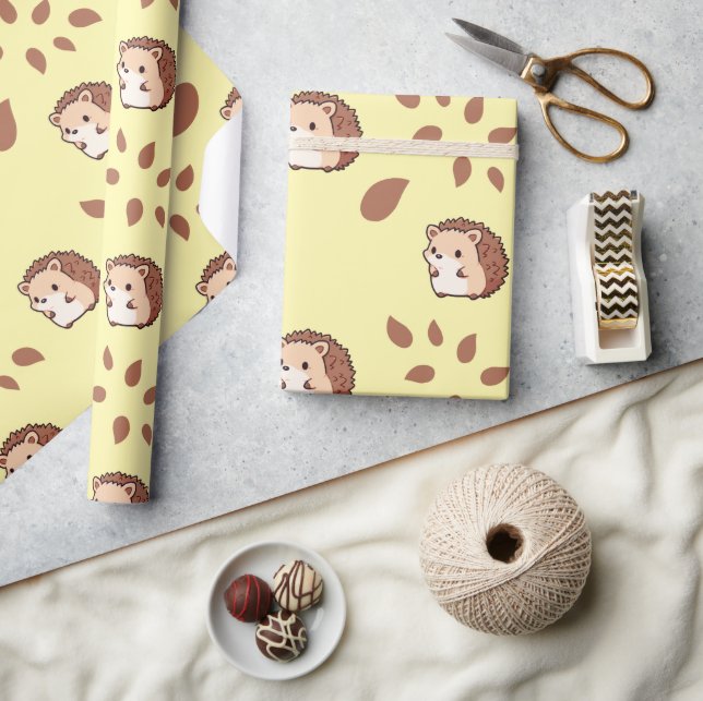 Papel de envolvimiento sin foco amarillo claro y a (Artesanía)