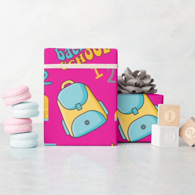 Papel de envolvimiento sin problemas en la escuela (Baby Shower)