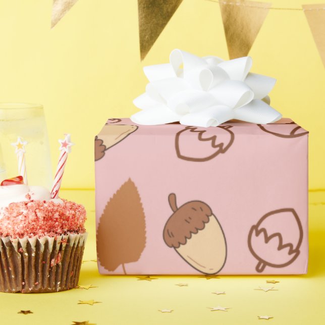 Papel de envolvimiento sin soldadura de avellanas  (Fiesta de cumpleaños )