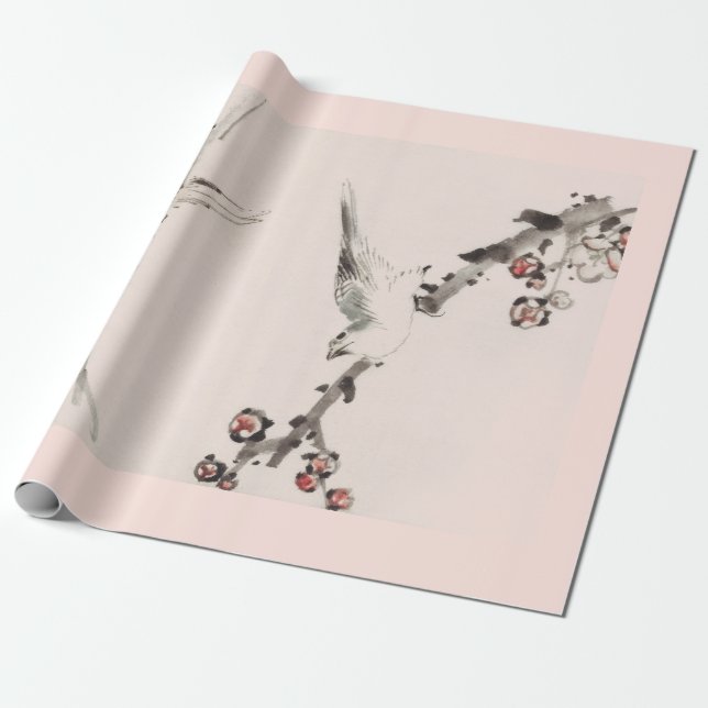 Papel de envolvimiento SPARROW CHERRY BLOSSOM (Desenrollado)