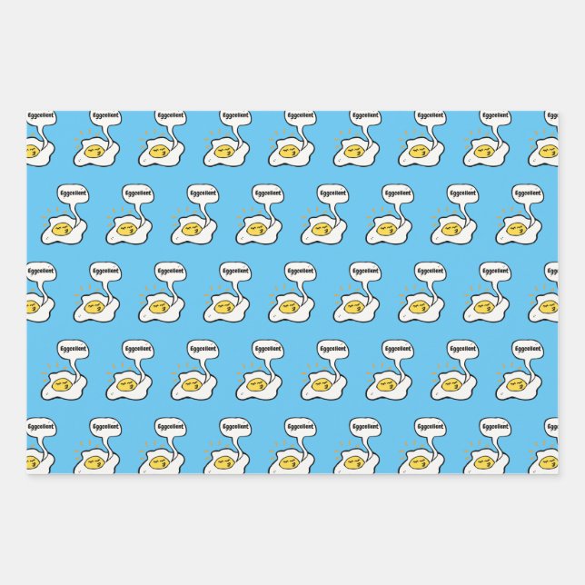 Papel de envolvimiento Sunny Side Up Eggcellent (Anverso)