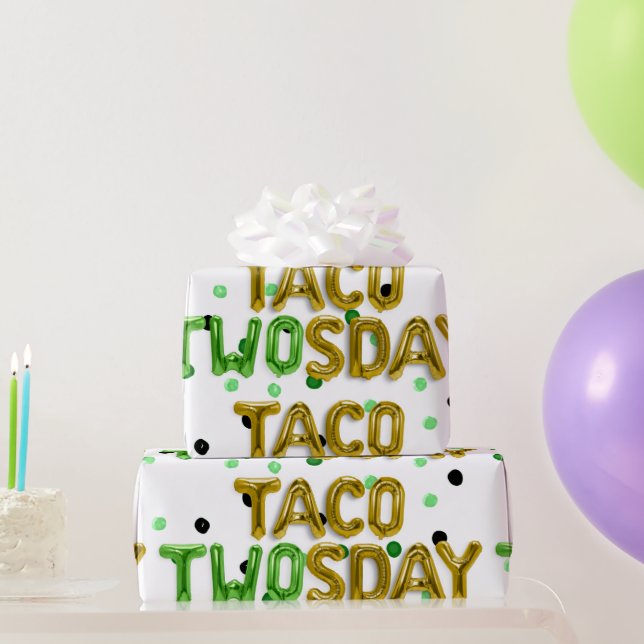Papel de envolvimiento Taco TWO Sday (Regalos de fiesta)