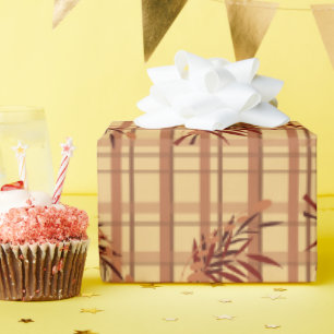 Papel de envolvimiento - Tonos de otoño brotes de 