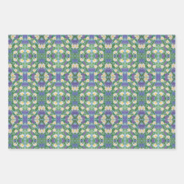 Papel de envolvimiento variado de ensueño verde