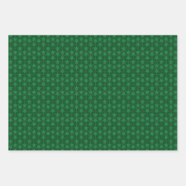 Papel de envolvimiento verde de Mid Mod Garland