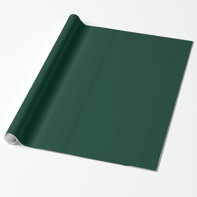 Papel de envolvimiento verde oscuro brillante (Desenrollado)