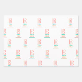 Papel de envolvimiento Viola Alto Clef