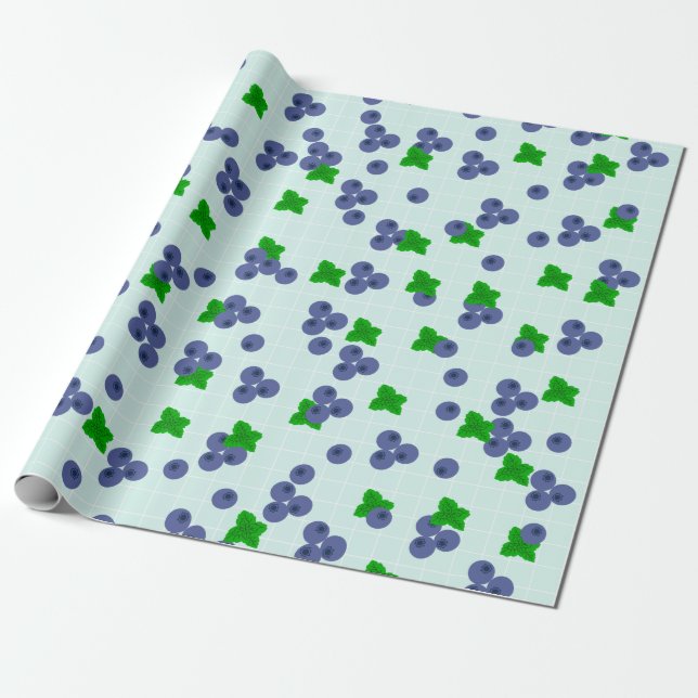 Papel de envuelto de arándanos  (Desenrollado)