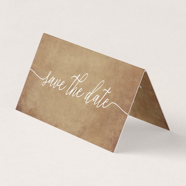 Papel de época, foto Guardar tarjeta de fecha (Anverso)