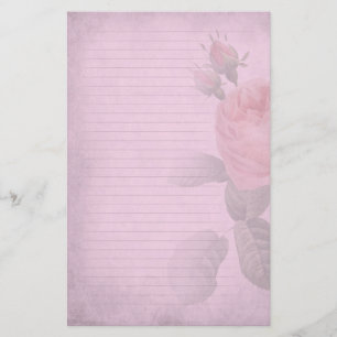 Papel de escribir alineado rosa oscuro subió