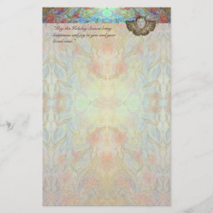 Papel de escribir del navidad del ángel
