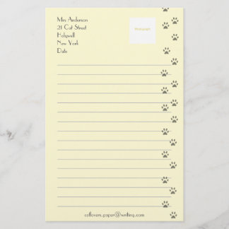 Papel de escribir para los amantes del gato