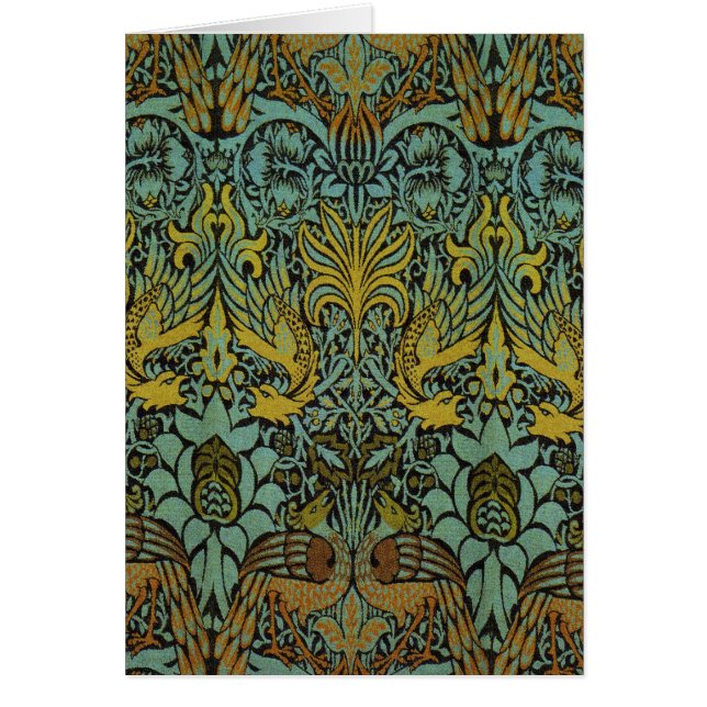 Papel de escritorio de William Morris Peacock Drag (Frente)