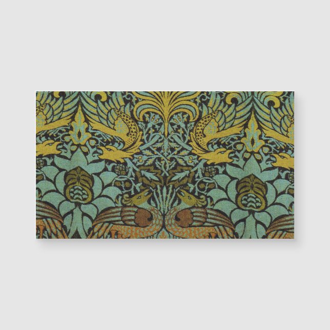 Papel de escritorio de William Morris Peacock Drag (Anverso)