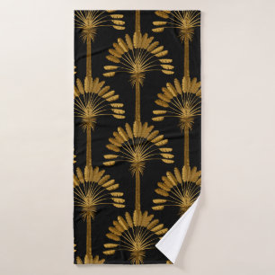 Papel de escritorio dorado y negro con motivos flo