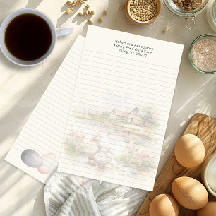 Papel de escritura con diseño de estanque de patos
