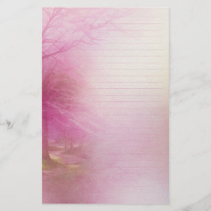 Papel de escritura con flores de cerezo