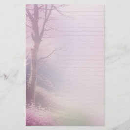 Papel de escritura de color rosa y éfemera de diar