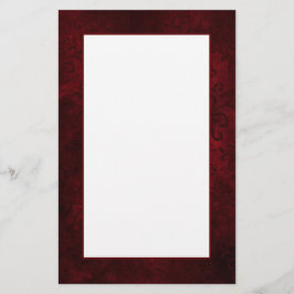 Papel de escritura de damasco rojo oscuro