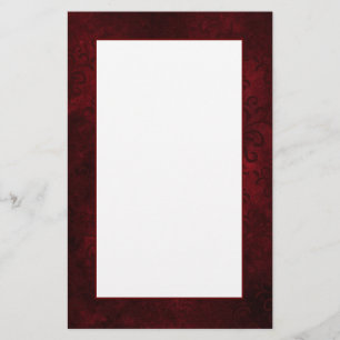Papel de escritura de damasco rojo oscuro