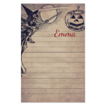 Papel de escritura de historia de Halloween de épo