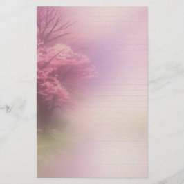 Papel de escritura de la flor del cerezo Escrapboo