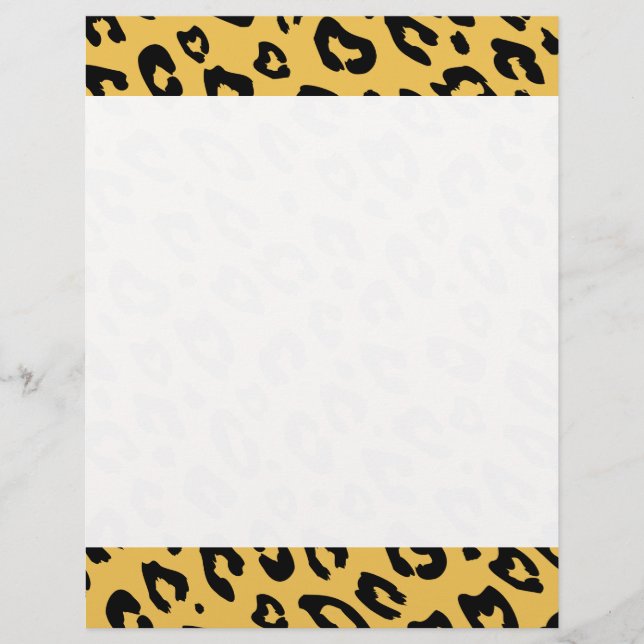 Papel de escritura de membrete de impresión Leopar (Anverso)