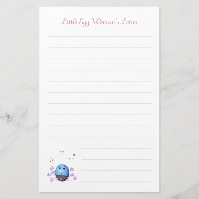 Papel de escritura para niños (Anverso)