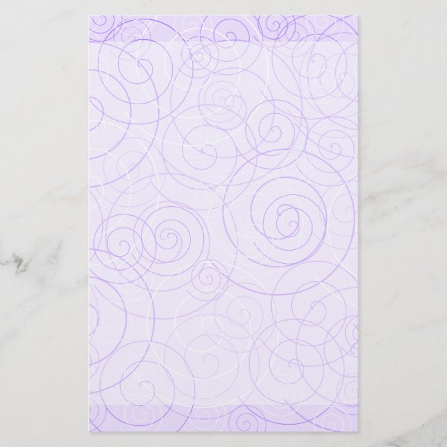 Papel de escritura Purple Swirls (Anverso)