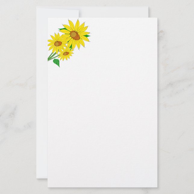 Papel de estacionamiento de girasoles (Anverso)