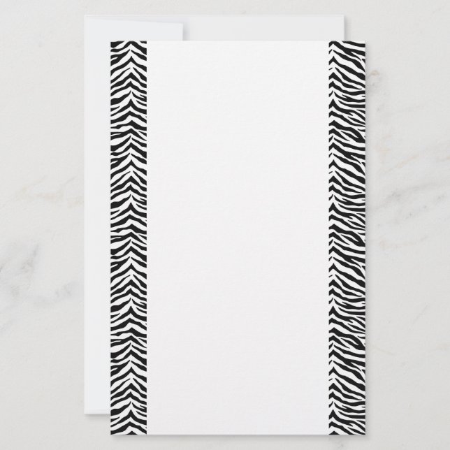Papel de estacionería cebra (Anverso)