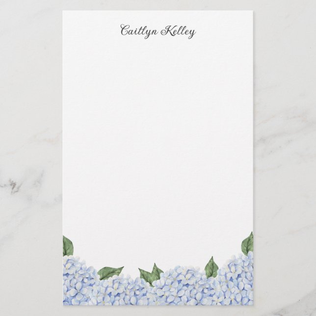 Papel de estantería personalizado de Hydrangea azu (Frente)