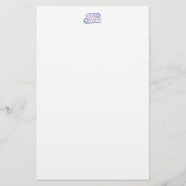 Papel de estilo personalizado con logotipo de even (Anverso)