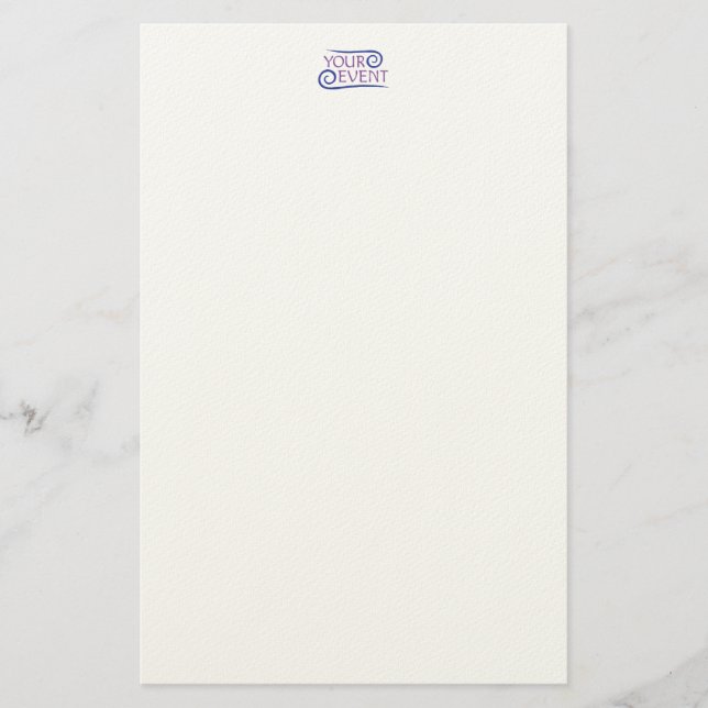 Papel de estilo personalizado con logotipo de even (Anverso)