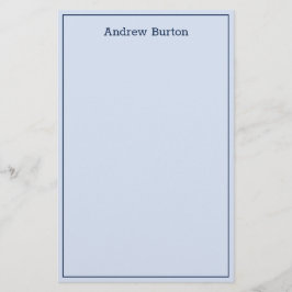 Papel de estilo personalizado de borde simple | Az