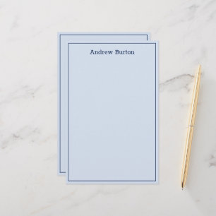 Papel de estilo personalizado de borde simple Az