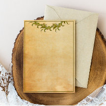 Papel de estilo vintage de las hojas verdes