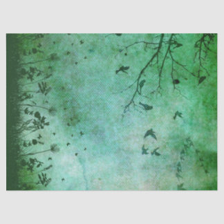 Papel de exposición de arte de la silueta verde