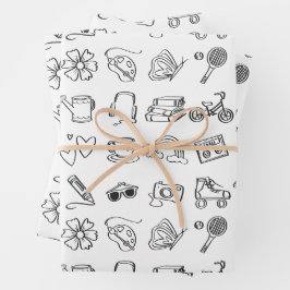 Papel de fiesta de cumpleaños del libro de colorea