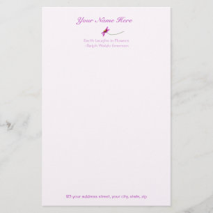 Papel de flores: 5,5 X 8,5