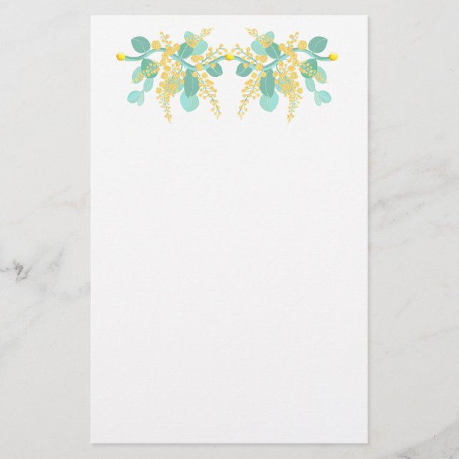 Papel de flores de invierno (Anverso)